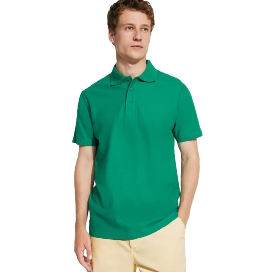 Tricou polo barbati bumbac 180g/mp, Verde kelly Tricou polo barbati bumbac 180g/mp, Verde kelly