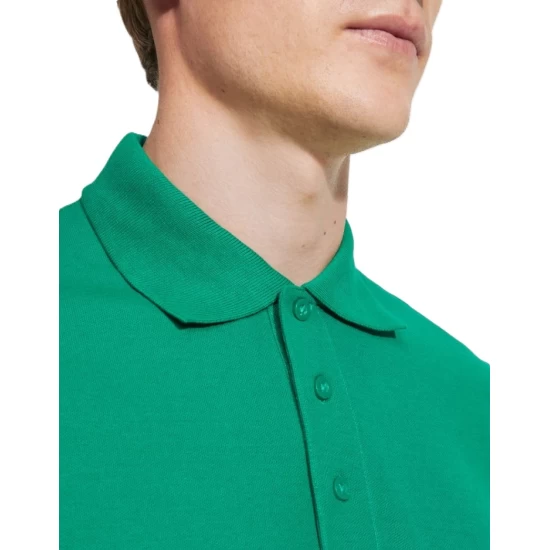 Tricou polo barbati bumbac 180g/mp, Verde kelly Tricou polo barbati bumbac 180g/mp, Verde kelly