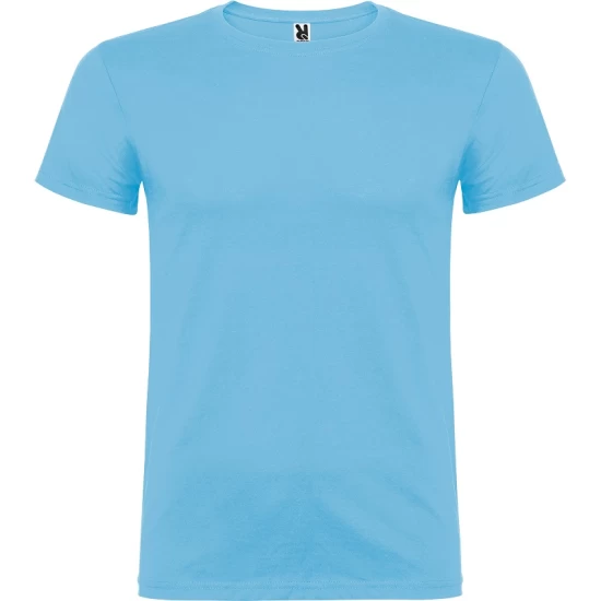 Tricou maneca scurta barbati, bumbac 155g/mp, Beagle albastru deschis Tricou maneca scurta barbati, bumbac 155g/mp, Beagle albastru deschis