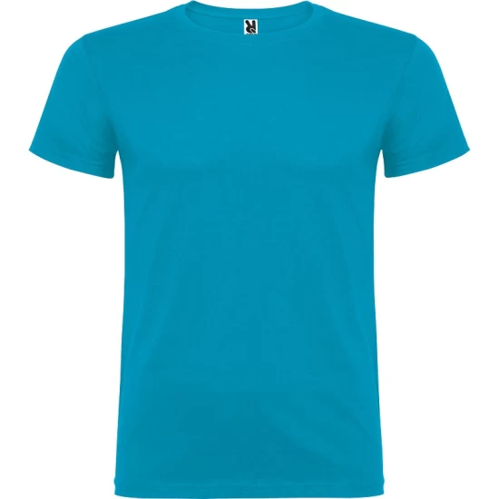 Tricou maneca scurta barbati, bumbac 155g/mp, Beagle albastru turcoaz Tricou maneca scurta barbati, bumbac 155g/mp, Beagle albastru turcoaz