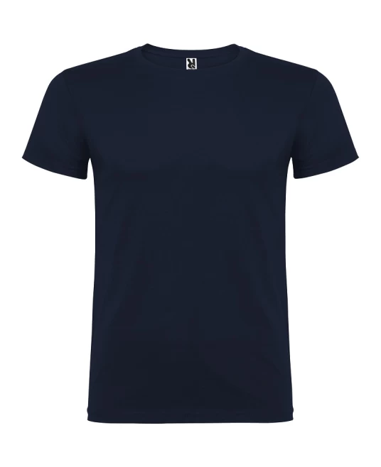 Tricou maneca scurta barbati, bumbac 155g/mp, Beagle  bleumarin