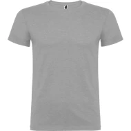 Tricou maneca scurta barbati, bumbac 155g/mp, Beagle  gri deschis