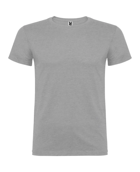 Tricou maneca scurta barbati, bumbac 155g/mp, Beagle  gri deschis