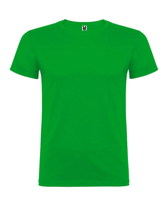 Tricou maneca scurta barbati, bumbac 155g/mp, Beagle verde iarba