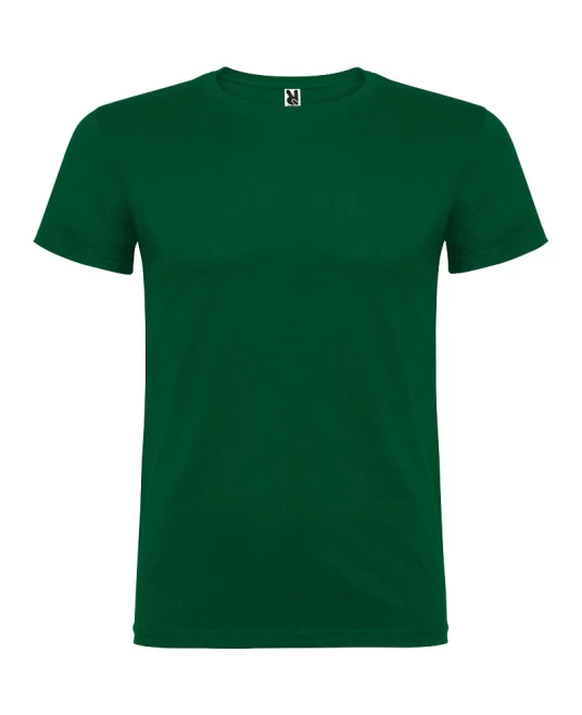 Tricou maneca scurta barbati, bumbac 155g/mp, Beagle verde sticla
