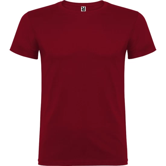 Tricou maneca scurta barbati, bumbac 155g/mp, Beagle visiniu grena Tricou maneca scurta barbati, bumbac 155g/mp, Beagle visiniu grena