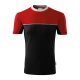 Tricou unisex Malfini Colormix 109, bumbac 200g/m2, Negru-Rosu