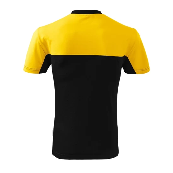 Tricou unisex Malfini Colormix 109, bumbac 200g/m2, Negru-Galben Tricou unisex Malfini Colormix 109, bumbac 200g/m2, Negru-Galben