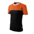 Tricou unisex Malfini Colormix 109, bumbac 200g/m2, Negru-Portocaliu