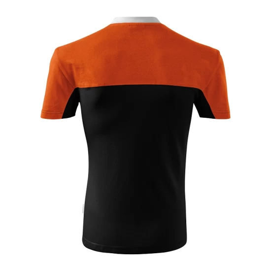 Tricou unisex Malfini Colormix 109, bumbac 200g/m2, Negru-Portocaliu Tricou unisex Malfini Colormix 109, bumbac 200g/m2, Negru-Portocaliu