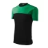 Tricou unisex Malfini Colormix 109, bumbac 200g/m2, Negru-Verde mediu