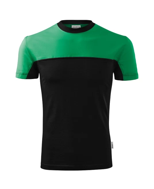 Tricou unisex Malfini Colormix 109, bumbac 200g/m2, Negru-Verde mediu Tricou unisex Malfini Colormix 109, bumbac 200g/m2, Negru-Verde mediu