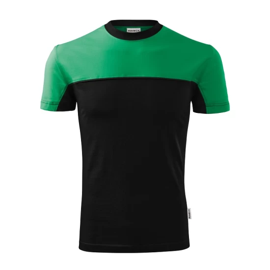 Tricou unisex Malfini Colormix 109, bumbac 200g/m2, Negru-Verde mediu Tricou unisex Malfini Colormix 109, bumbac 200g/m2, Negru-Verde mediu