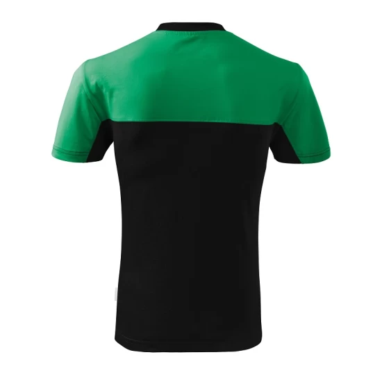 Tricou unisex Malfini Colormix 109, bumbac 200g/m2, Negru-Verde mediu Tricou unisex Malfini Colormix 109, bumbac 200g/m2, Negru-Verde mediu