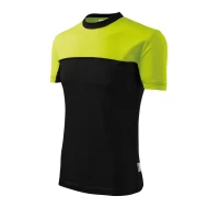 Tricou unisex Malfini Colormix 109, bumbac 200g/m2, Negru-Verde Lime