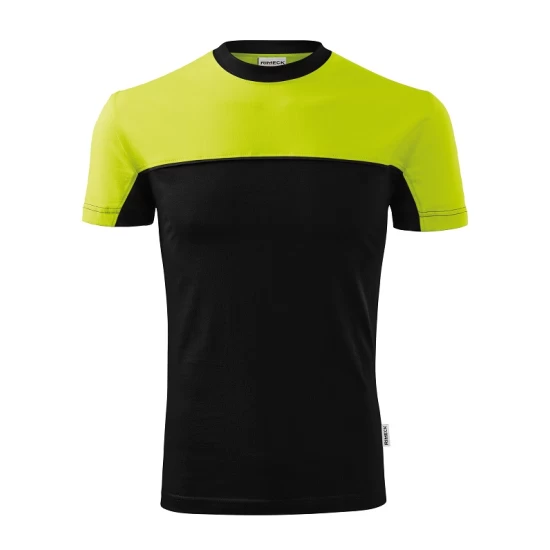 Tricou unisex Malfini Colormix 109, bumbac 200g/m2, Negru-Verde Lime Tricou unisex Malfini Colormix 109, bumbac 200g/m2, Negru-Verde Lime