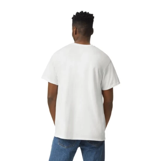Tricou maneca scurta unisex, bumbac rezistent 203g/m2 Gildan 2000, Alb Tricou maneca scurta unisex, bumbac rezistent 203g/m2 Gildan 2000, Alb