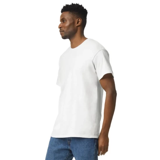 Tricou maneca scurta unisex, bumbac rezistent 203g/m2 Gildan 2000, Alb Tricou maneca scurta unisex, bumbac rezistent 203g/m2 Gildan 2000, Alb