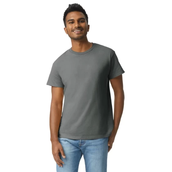 Tricou maneca scurta unisex, bumbac rezistent 203g/m2 Gildan 2000, gri inchis Tricou maneca scurta unisex, bumbac rezistent 203g/m2 Gildan 2000, gri inchis