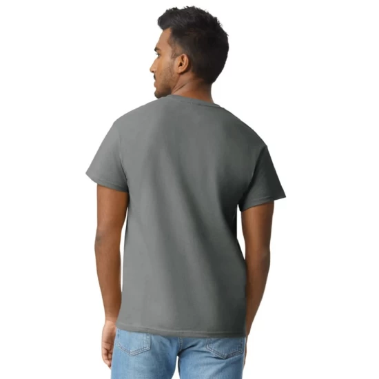 Tricou maneca scurta unisex, bumbac rezistent 203g/m2 Gildan 2000, gri inchis Tricou maneca scurta unisex, bumbac rezistent 203g/m2 Gildan 2000, gri inchis