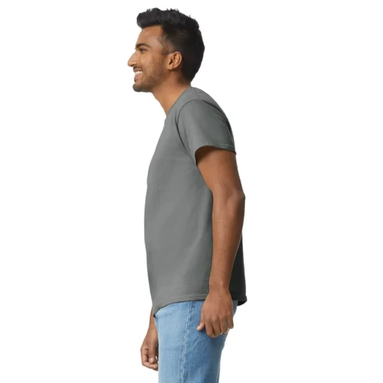 Tricou maneca scurta unisex, bumbac rezistent 203g/m2 Gildan 2000, gri inchis Tricou maneca scurta unisex, bumbac rezistent 203g/m2 Gildan 2000, gri inchis