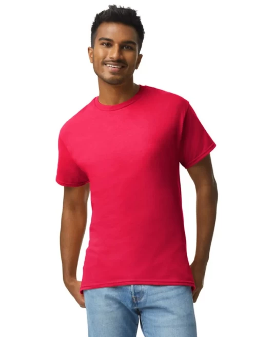 Tricou maneca scurta unisex, bumbac rezistent 203g/m2 Gildan 2000, Rosu