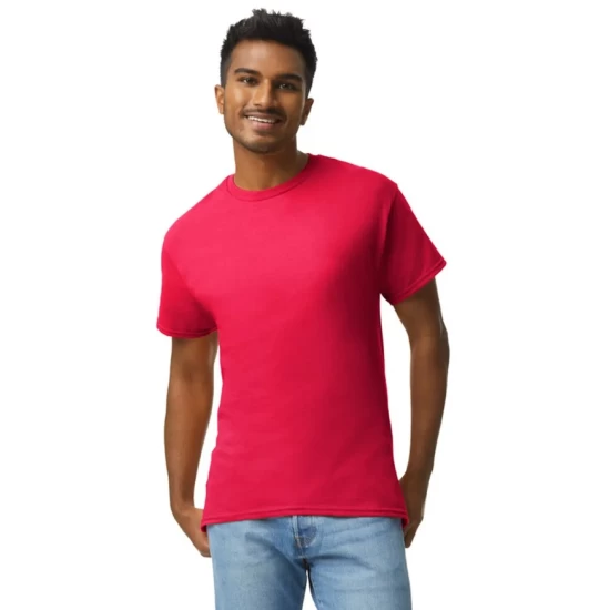 Tricou maneca scurta unisex, bumbac rezistent 203g/m2 Gildan 2000, Rosu Tricou maneca scurta unisex, bumbac rezistent 203g/m2 Gildan 2000, Rosu