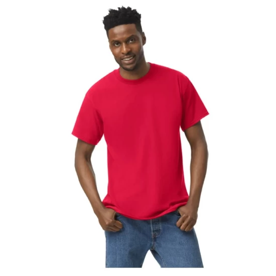 Tricou bumbac rezistent 180g/m2 Gildan 5000, Rosu Tricou bumbac rezistent 180g/m2 Gildan 5000, Rosu