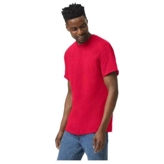 Tricou bumbac rezistent 180g/m2 Gildan 5000, Rosu Tricou bumbac rezistent 180g/m2 Gildan 5000, Rosu