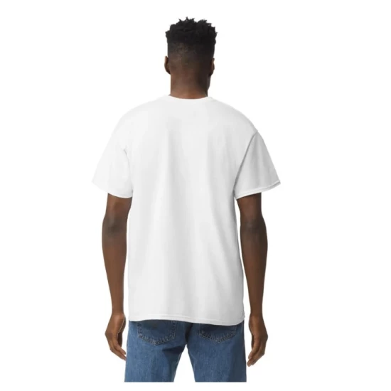 Tricou bumbac rezistent 180g/m2 Gildan 5000, Alb Tricou bumbac rezistent 180g/m2 Gildan 5000, Alb