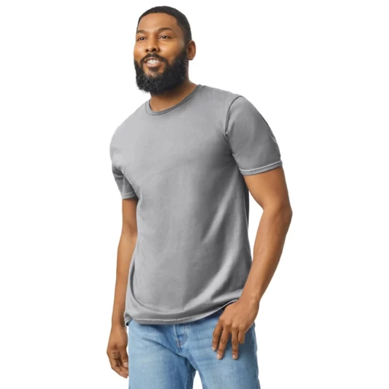 Tricou unisex bumbac 153g/m2, Gildan 64000 Gri Tricou unisex bumbac 153g/m2, Gildan 64000 Gri
