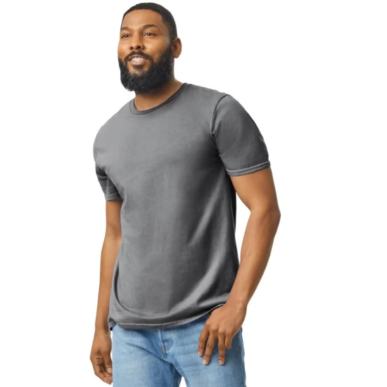 Tricou unisex bumbac 153g/m2, Gildan 64000 Gri inchis Tricou unisex bumbac 153g/m2, Gildan 64000 Gri inchis