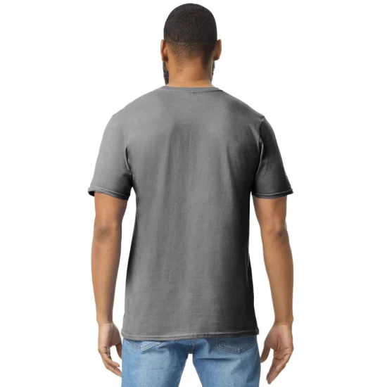 Tricou unisex bumbac 153g/m2, Gildan 64000 Gri inchis Tricou unisex bumbac 153g/m2, Gildan 64000 Gri inchis