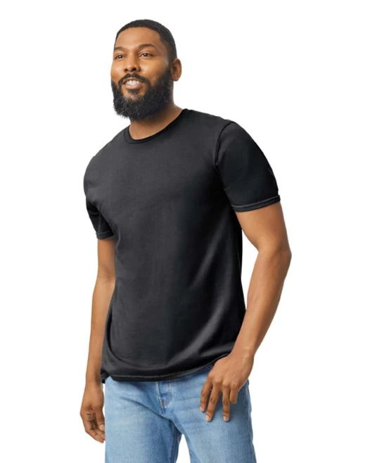 Tricou unisex  bumbac 153g/m2, Gildan 64000 Negru