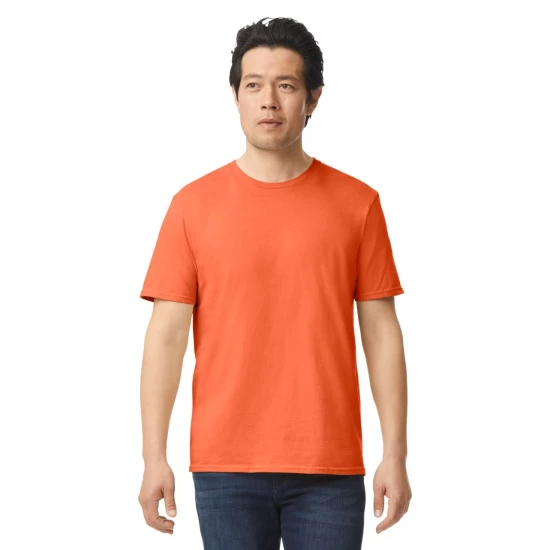 Tricou unisex bumbac 153g/m2, Gildan 64000 Portocaliu Tricou unisex bumbac 153g/m2, Gildan 64000 Portocaliu