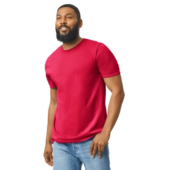 Tricou unisex bumbac 153g/m2, Gildan 64000 Rosu Tricou unisex bumbac 153g/m2, Gildan 64000 Rosu