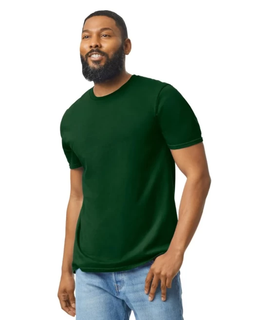 Tricou unisex  bumbac 153g/m2, Gildan 64000 Verde inchis Tricou unisex  bumbac 153g/m2, Gildan 64000 Verde inchis