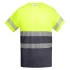 Tricou HiVis cu 55% bumbac, 170 g/mp Galben/Gri