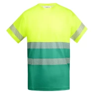 Tricou HiVis cu 55% bumbac, 170 g/mp Galben/Verde