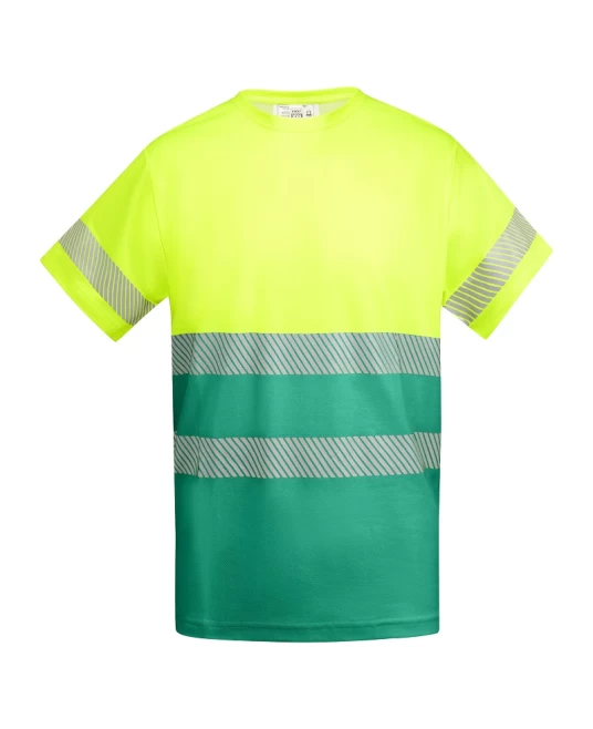 Tricou HiVis cu 55% bumbac, 170 g/mp Galben/Verde Tricou HiVis cu 55% bumbac, 170 g/mp Galben/Verde