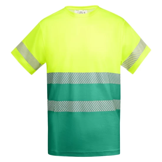 Tricou Hi-Vis, continut ridicat din bumbac, 170 g/mp, Galben/Verde Tricou Hi-Vis, continut ridicat din bumbac, 170 g/mp, Galben/Verde