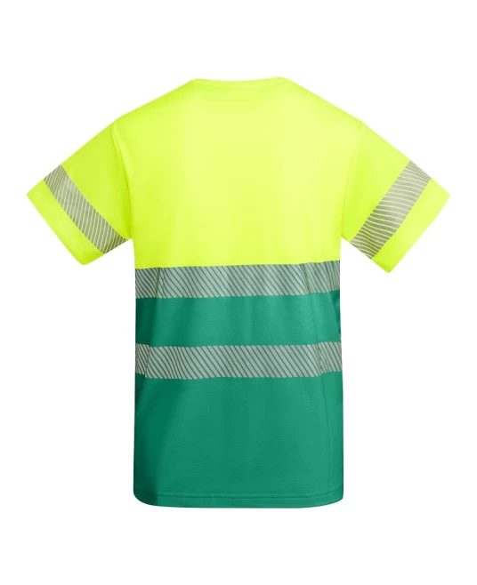 Tricou HiVis cu 55% bumbac, 170 g/mp Galben/Verde