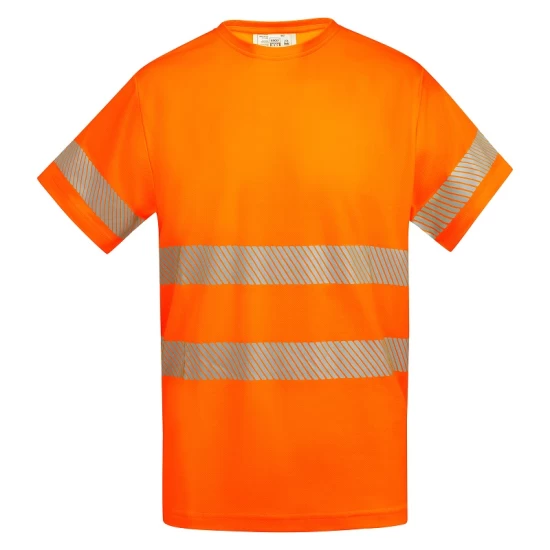 Tricou Hi-Vis, continut ridicat din bumbac, 170 g/mp, Portocaliu Tricou Hi-Vis, continut ridicat din bumbac, 170 g/mp, Portocaliu