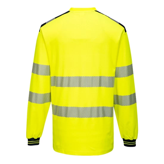 Tricou HiVis premium, maneca lunga, 55% bumbac, 45% poliester, 175g/m2, Galben-Negru Tricou HiVis premium, maneca lunga, 55% bumbac, 45% poliester, 175g/m2, Galben-Negru