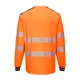 Tricou HiVis premium, maneca lunga, 55% bumbac, 45% poliester, 175g/m2, Portocaliu-Bleumarin Tricou HiVis premium, maneca lunga, 55% bumbac, 45% poliester, 175g/m2, Portocaliu-Bleumarin