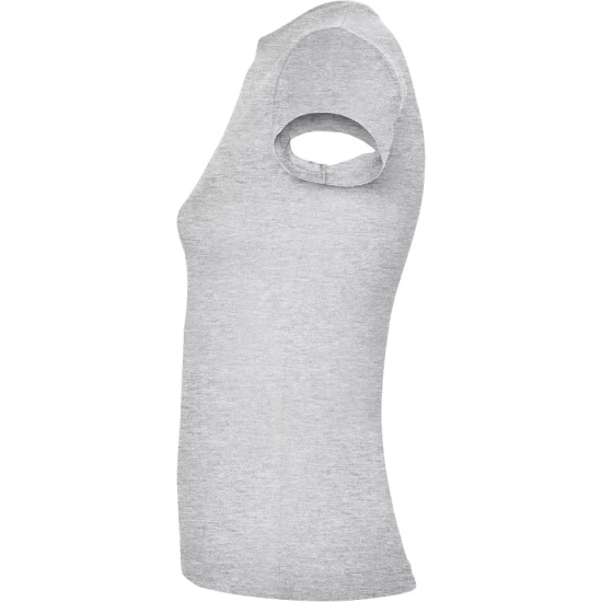 Tricou maneca scurta femei, densitate 155g/mp, gri deschis Tricou maneca scurta femei, densitate 155g/mp, gri deschis