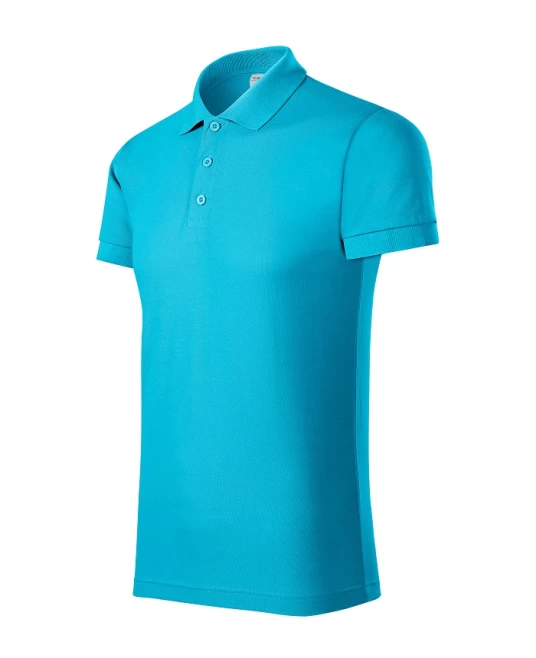 Tricou polo barbati, 170g/m2 Malfini Joy P21, turcoaz Tricou polo barbati, 170g/m2 Malfini Joy P21, turcoaz