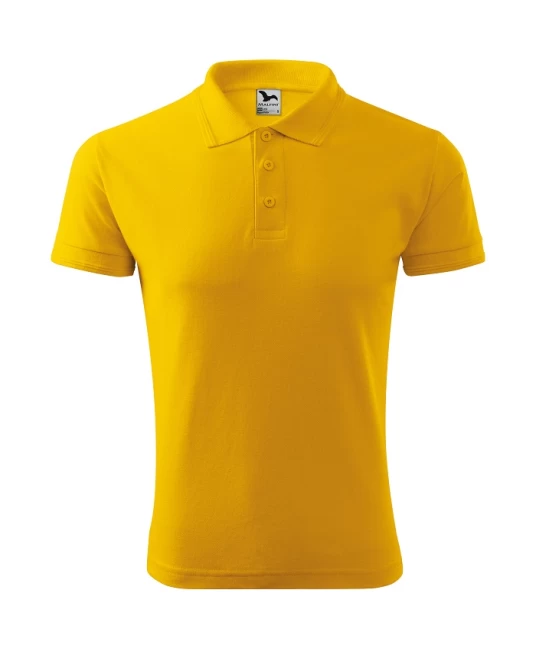 Tricou polo barbati 200g/m2 Malfini Pique Polo 203, Galben auriu
