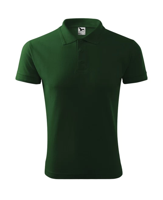 Tricou polo barbati 200g/m2 Malfini Pique Polo 203, Verde sticla
