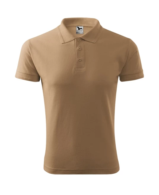 Tricou polo barbati 200g/m2 Malfini Pique Polo 203, Bej nisipiu